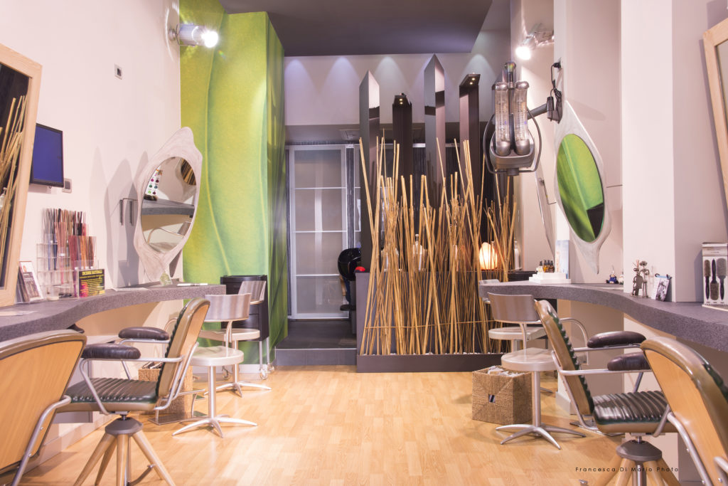 fotografo roma interni salone parrucchiere architettura